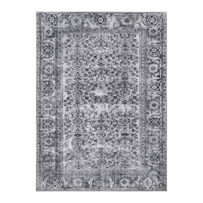 Uma Oriental Medallion Indoor Bohemian Area Rug - Charcoal