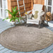 Reversible Braided Area Rug Two Tone Indoor Outdoor Rugs - Charcoal/White