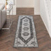 Layland Classic Medallion Traditional Indoor Area Rug or Runner - Charcoal