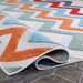 Chevron Zig Zag Indoor Area Rug Or Runner Rug - Multicolor