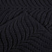 Cotton Solid and Jacquard Chevron Face Towel Set of 12 - Black