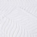 Cotton Solid & Jacquard Chevron 9 Piece Assorted Towel Set - White