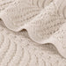 Cotton Solid & Jacquard Chevron 8 Piece Assorted Towel Set - Ivory