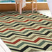 Chevron Zig Zag Indoor Area Rug Or Runner Rug - Stone