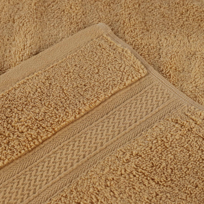 Zero Twist Cotton Chevron Soft Absorbent 3 Piece Jacquard Towel Set