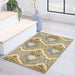 Chloe Non-Slip Floral Damask Indoor Area Rugs Or Runner Rug - Taupe