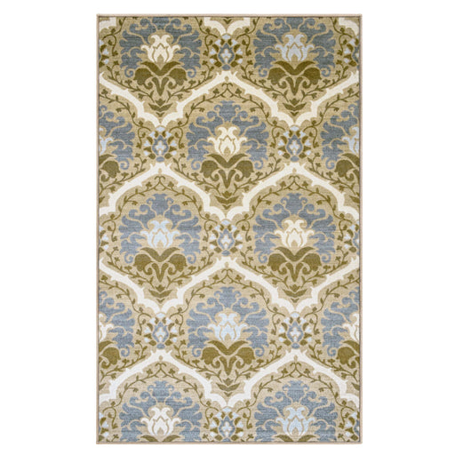 Chloe Non-Slip Floral Damask Indoor Area Rugs Or Runner Rug - Taupe