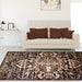 Oswell Medallion Non-Slip Washable Indoor Area Rug or Runner - Chocolate
