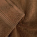 Egyptian Cotton Pile Plush Heavyweight Absorbent 9 Piece Towel Set - Chocolate