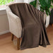 Cotton All Season Diamond Bed Blanket & Sofa Throw - Chocolate