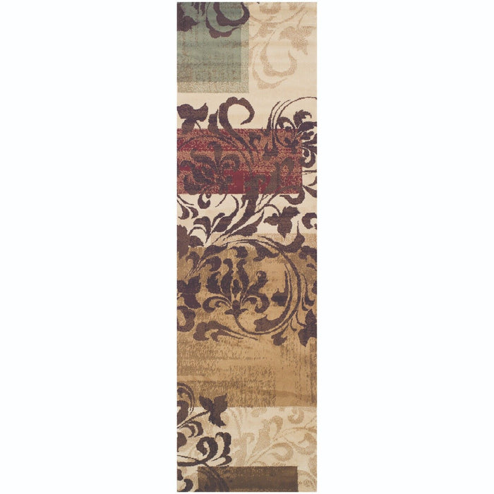 Storyville Scroll Modern Indoor Area Rug Or Runner Rug - Chocolate