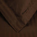 Egyptian Cotton 600 Thread Count Striped Duvet Cover Set - Chocolate