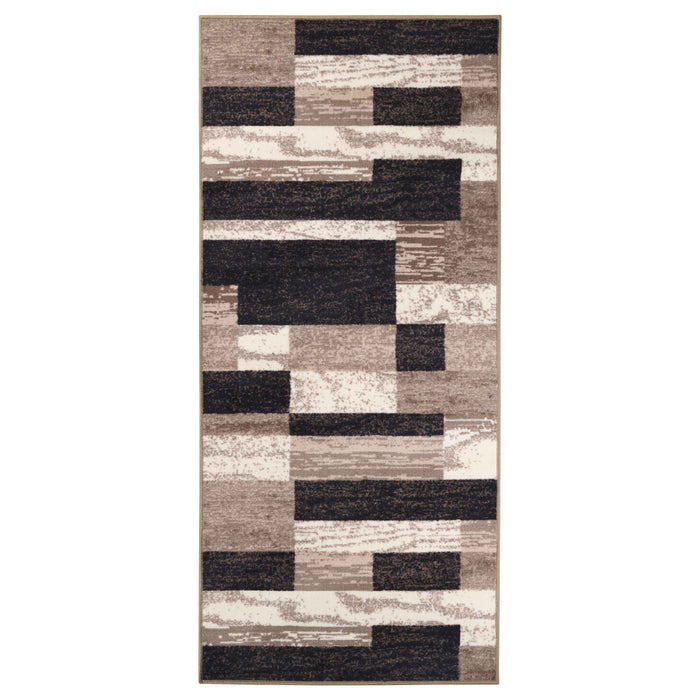 Rockwood Contemporary Patchwork Non-Slip Indoor Area Rug