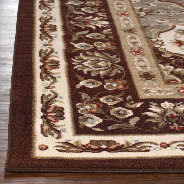 Palmyra Traditional Floral Medallion Indoor Area Rug or Runner Rug