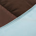 Brushed Microfiber Reversible Comforter - Chocolate/Sky Blue