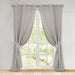 Solid Machine Washable Room Darkening Blackout Curtains, Set of 2 - Chrome