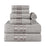 Larissa Cotton Geometric Embroidered Jacquard Border 8 Piece Towel Set