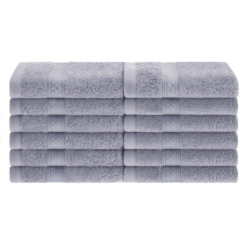 Rayon from Bamboo Blend Solid 12 Piece Face Towel Set - Chrome