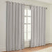 Solid Machine Washable Room Darkening Blackout Curtains, Set of 2 - Chrome