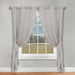 Solid Machine Washable Room Darkening Blackout Curtains, Set of 2 - Chrome