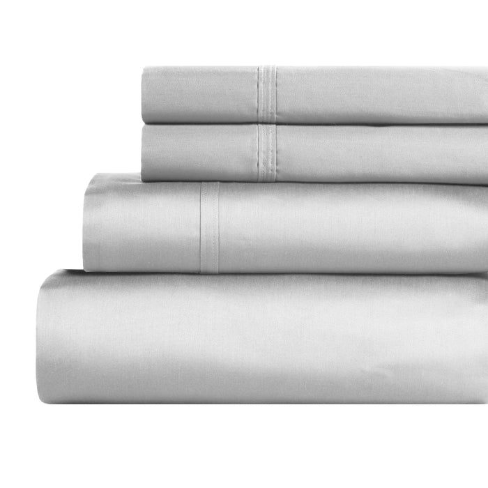 Egyptian Cotton 850 Thread Count Solid Bed Sheet Set - Chrome