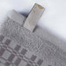 Larissa Cotton Geometric Embroidered Jacquard Border 6 Piece Towel Set - Chrome
