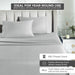 Egyptian Cotton 850 Thread Count Solid Bed Sheet Set - Chrome