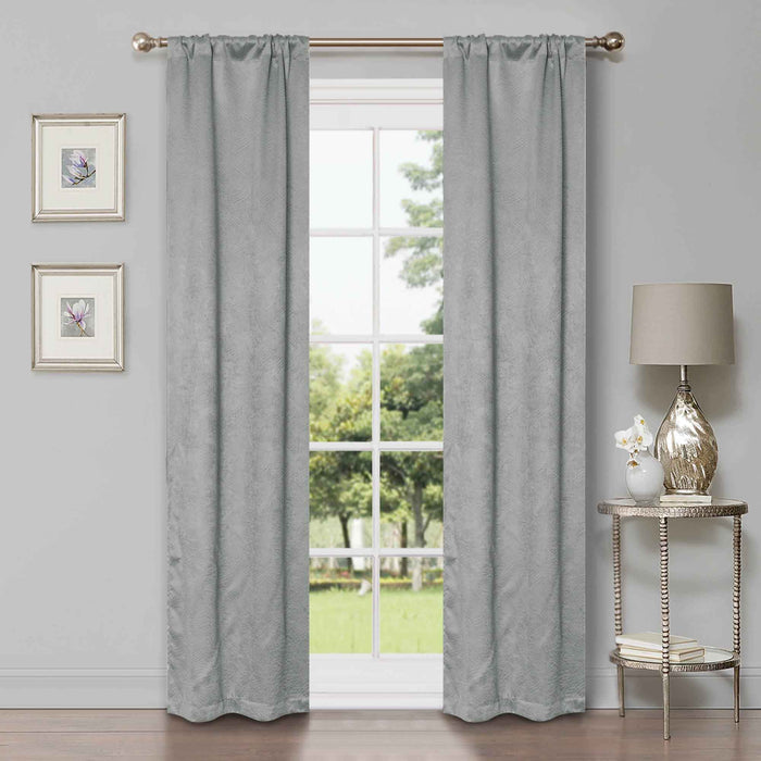 Waverly Modern Washable Room Darkening Blackout Curtain Panel Set