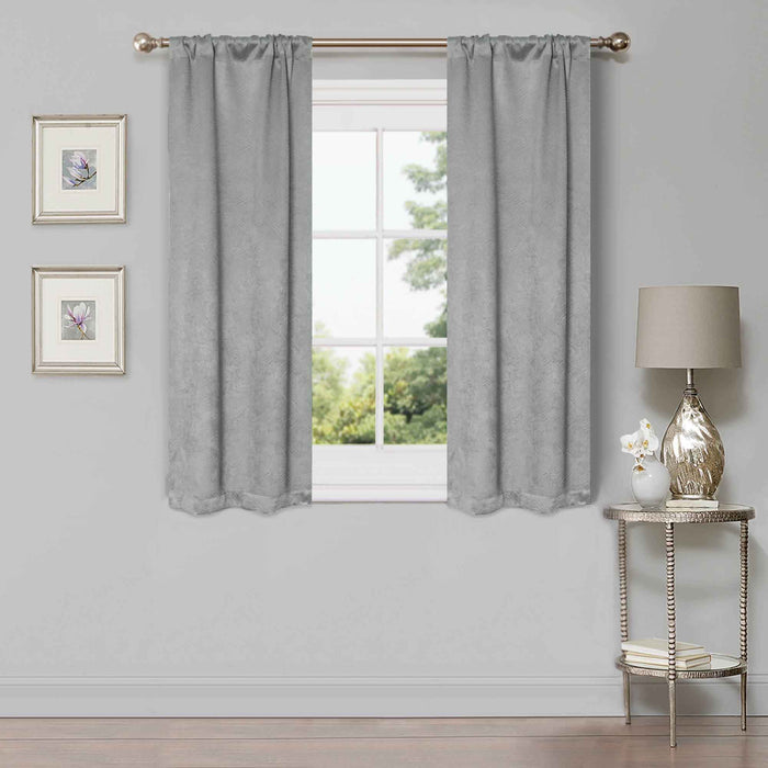 Waverly Modern Washable Room Darkening Blackout Curtain Panel Set