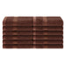 Rayon from Bamboo Blend Solid 12 Piece Face Towel Set - Cocoa