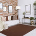 Bohemian Rectangle Indoor Outdoor Rugs Solid Braided Area Rug - Cocoa