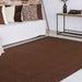Bohemian Rectangle Indoor Outdoor Rugs Solid Braided Area Rug - Cocoa