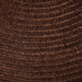 Bohemian Indoor Outdoor Rugs Solid Braided Round Area Rug - Cocoa