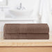 Cotton Eco Friendly 2 Piece Solid Bath Sheet Towel Set - Coffee