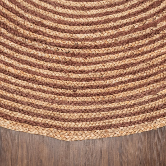 Braided Jute Reversible Handwoven Indoor Outdoor Area Rug - Coffee