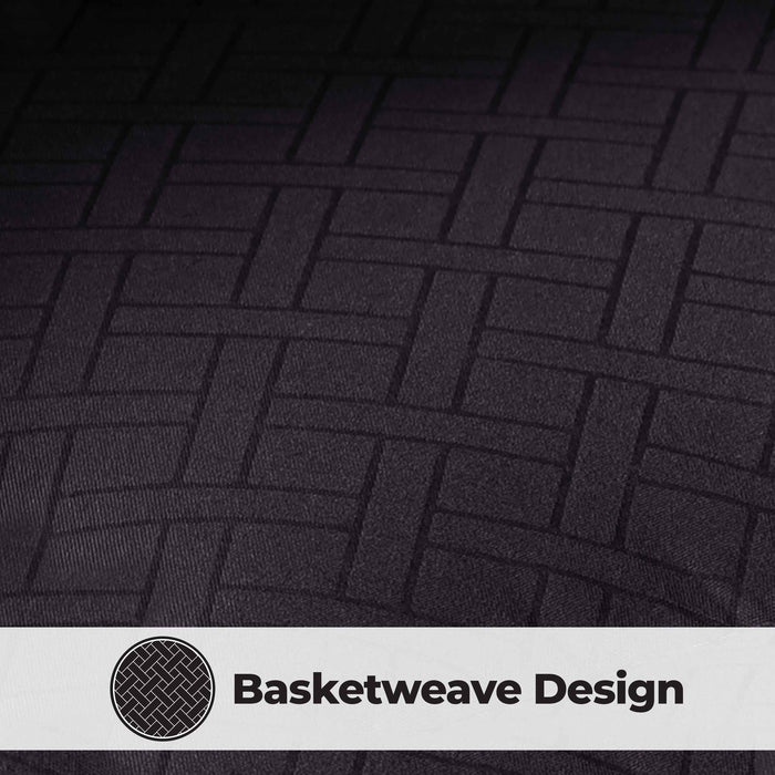 Basketweave Plush Monochrome Down Alternative Comforter - Black