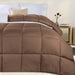 Basketweave Plush Monochrome Down Alternative Comforter - Taupe