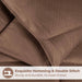 Basketweave Plush Monochrome Down Alternative Comforter - Taupe