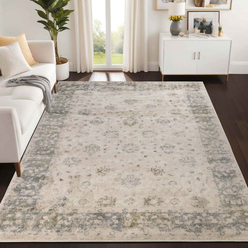 Conventry Damask Floral Indoor Area Rug Or Runner - Beige