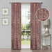 Leaves Room Darkening Blackout Curtain Panel Sets - Copper