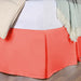 Egyptian Cotton 300 Thread Count Solid Bed Skirt - Coral