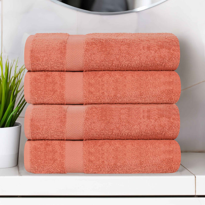 Franklin Cotton Eco Friendly 4 Piece Bath Towel Set