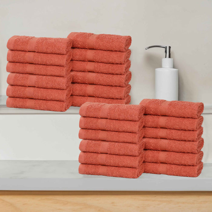 Franklin Cotton Eco Friendly 24 Piece Face Towel Set