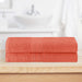Cotton Eco Friendly 2 Piece Solid Bath Sheet Towel Set - Coral