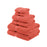 Egyptian Cotton Pile Plush Heavyweight Absorbent 6 Piece Towel Set - Coral