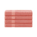 Franklin Cotton Eco Friendly 4 Piece Bath Towel Set - Coral