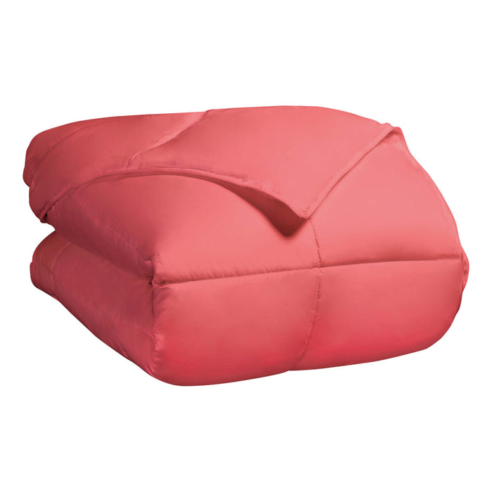Classic All-Season Reversible Down Alternative Comforter - Coral