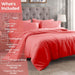 Egyptian Cotton 300 Thread Count Solid Duvet Cover Set - Coral