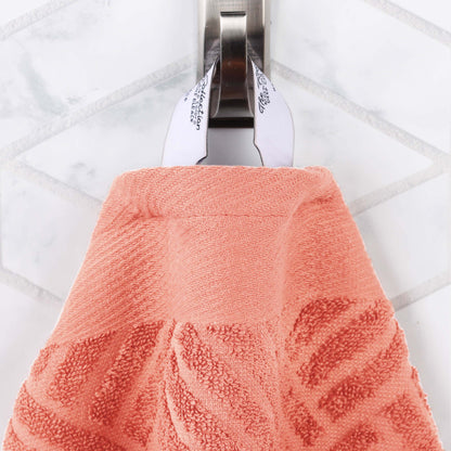 Basketweave Egyptian Cotton Jacquard 3 Piece Assorted Towel Set - Blue Nile Mills