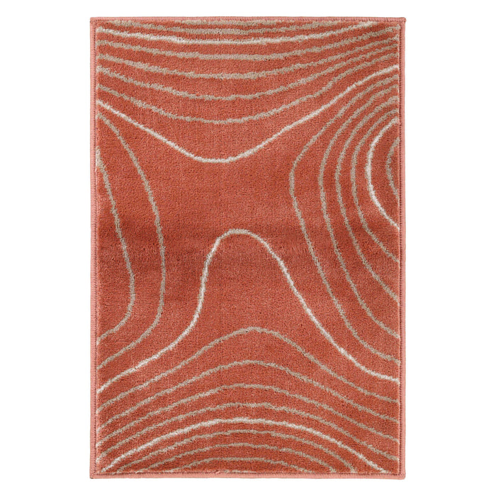 Veer Modern Abstract Wood Grain Indoor Area Rug or Runner